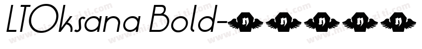 LTOksana Bold字体转换